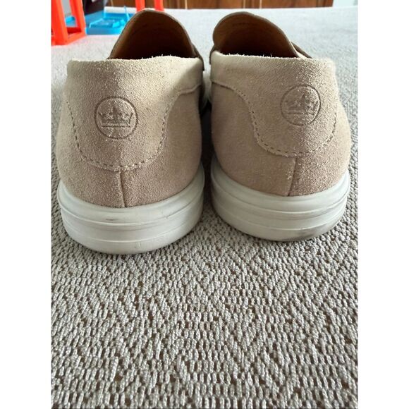Peter Millar Crown Suede Penny Loafers Men’s 8M Tan Beige Made in Brazil main image 9